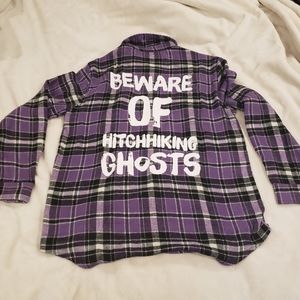 Cakeworthy Disney Haunted Mansion Hitchhiking Ghosts Flannel